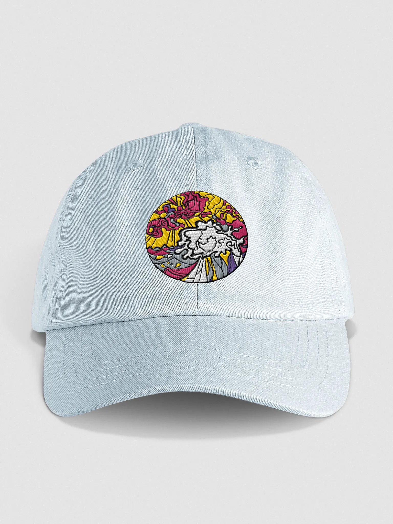 Pastel Dreams Adjustable Dad Cap - Wave at Sunset product image (1)