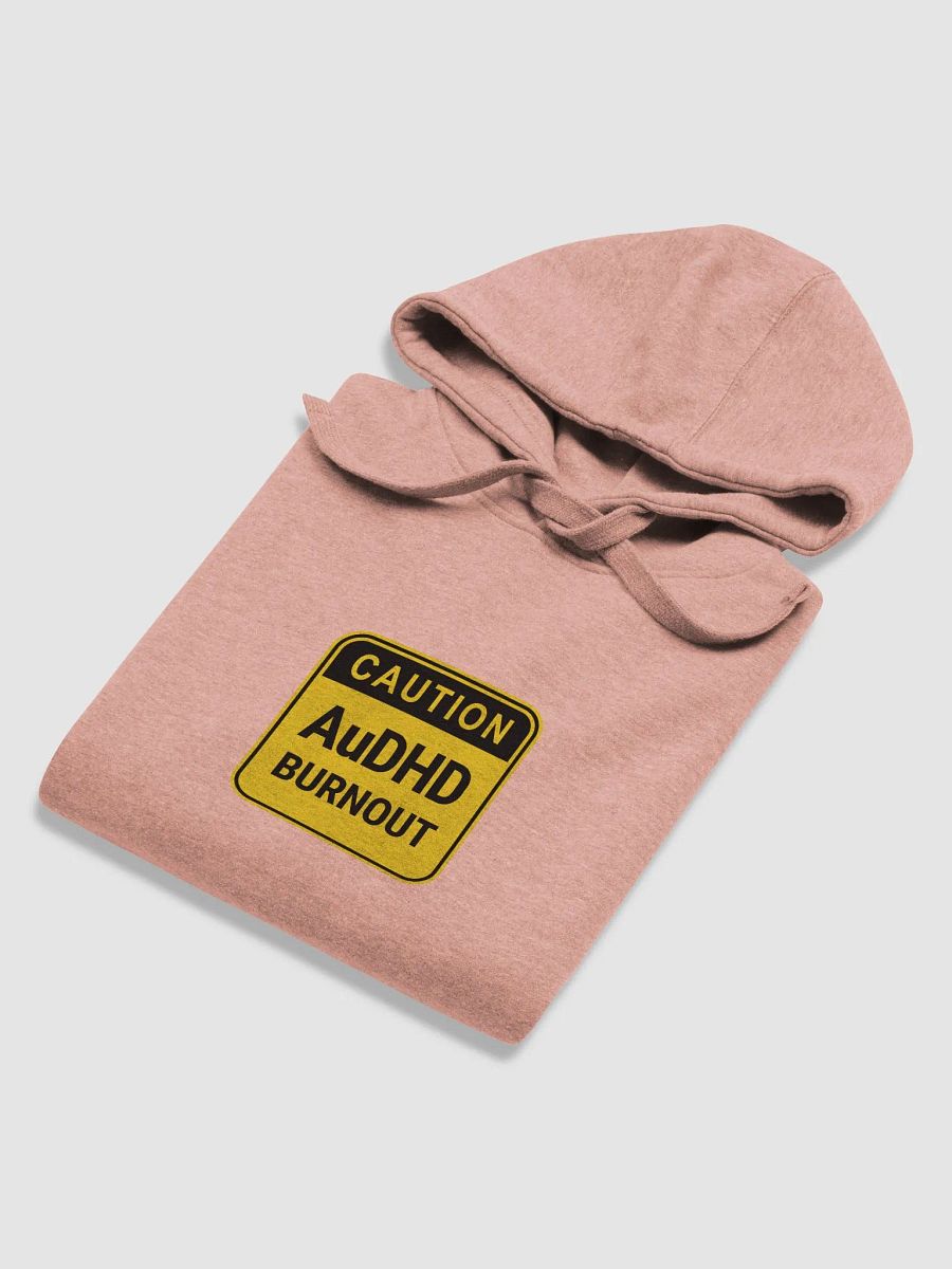 CAUTION: AuDHD BURNOUT printed heavyweight hoodie product image (6)