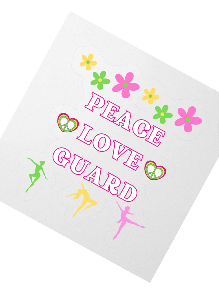 PEACE. LOVE. GUARD STICKER product image (6)