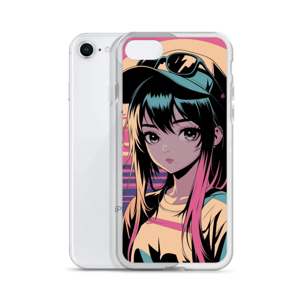 Anime Girl Rainbow hair Iphone Cover product image (2)