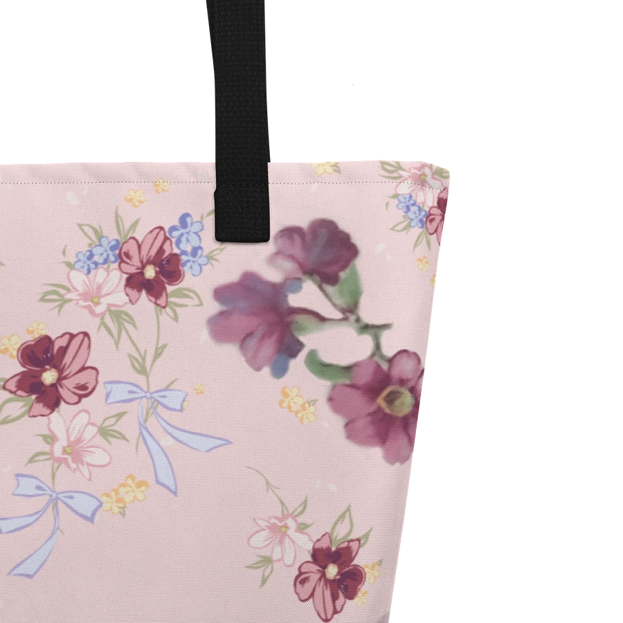Vintage Pink Flowers Tote Bag | Classic Floral Tote | Pink Blossom Everyday Tote product image (3)