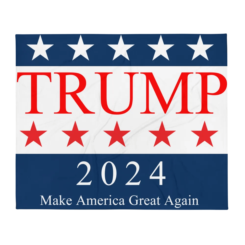 Trump 2024 Throw Blanket product image (2)
