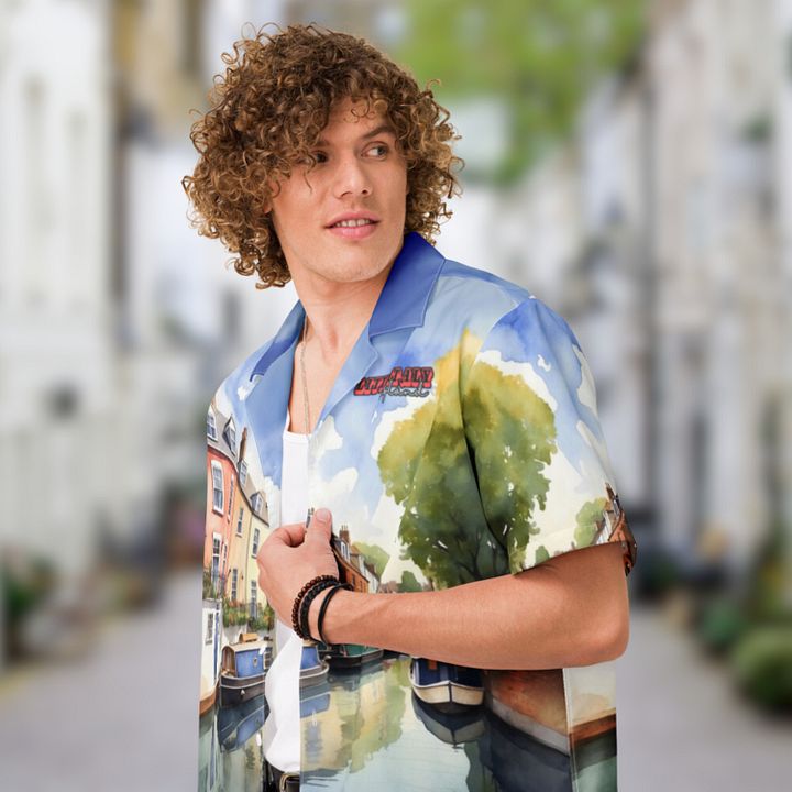 Little Italy - England - All Over Print - Watercolor - Hawaiian Shirt product image (1)