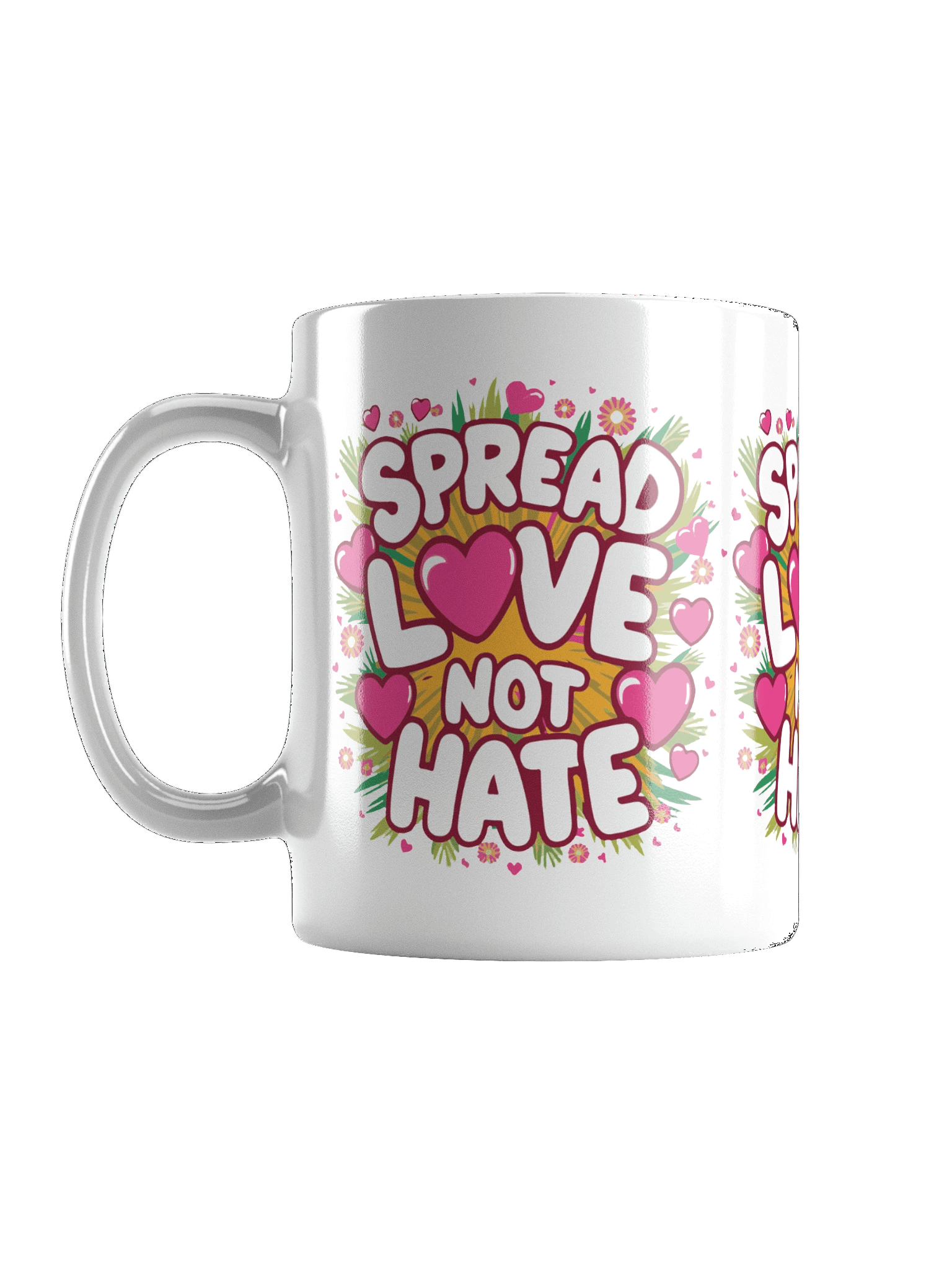Spread Love | White Glossy Mug product image (3)