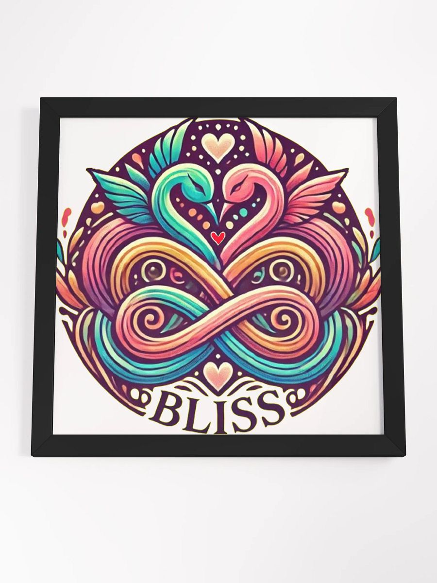 Blissful Swan Heart Framed Poster product image (4)