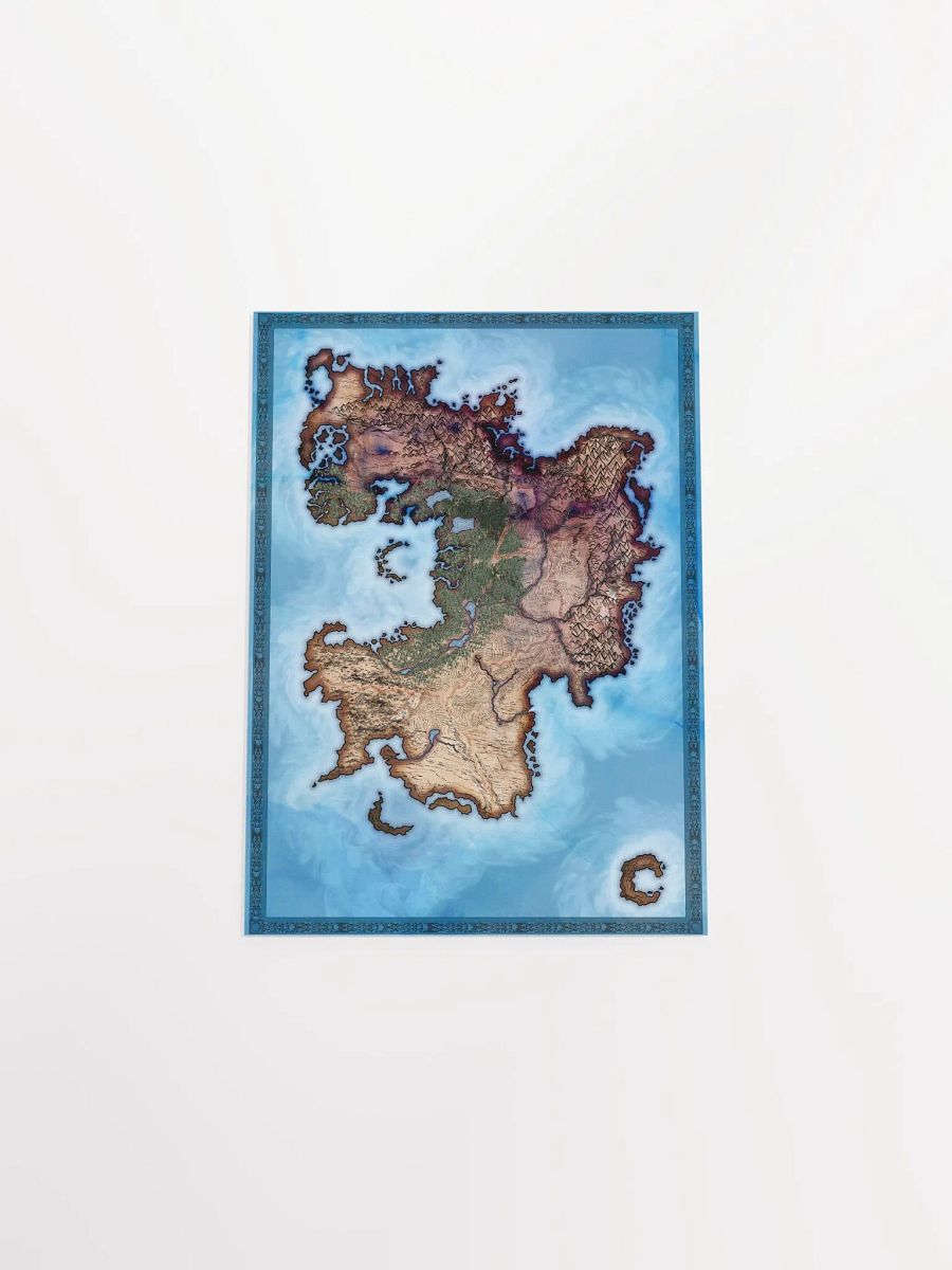 Blank Map Poster Print product image (4)
