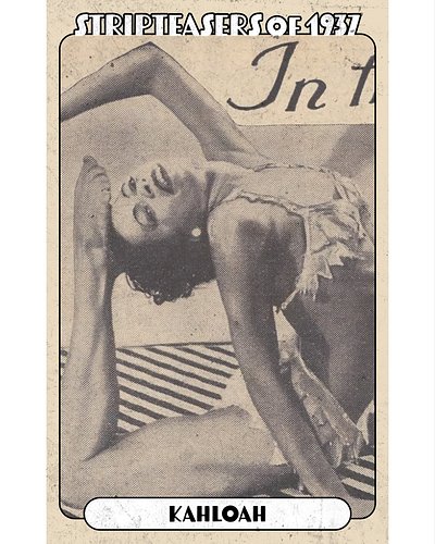 KAHLOAH
aka Elizabeth Kelly
“The high spot of the entertainment, even the waiters look at this number, is a dance, practicall...