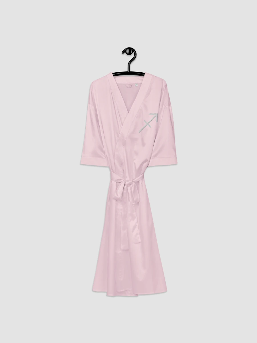 Sagittarius White on Pink Satin Robe product image (3)
