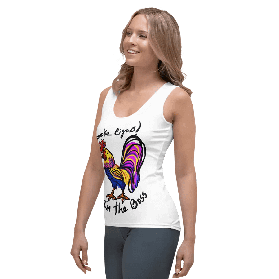 Boss Rooster All-Over Print Women's Tank Top product image (3)