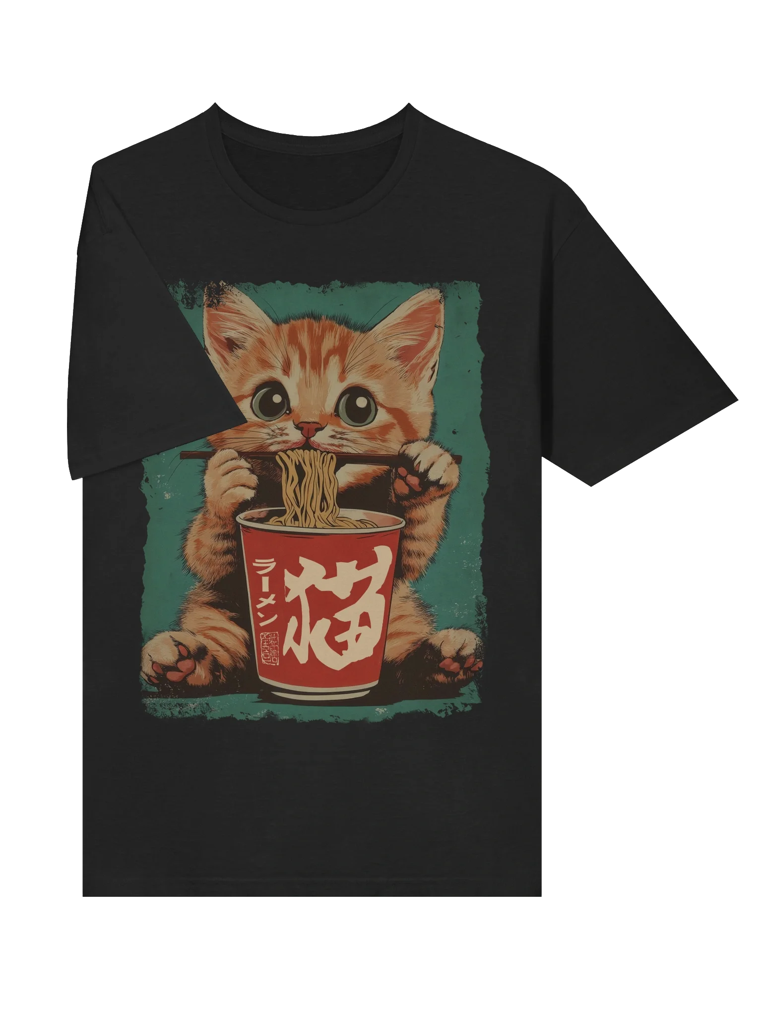 Kawaii Kitten Cat Ramen Kitten Kawaii Anime Japanese Style T-shirt product image (65)