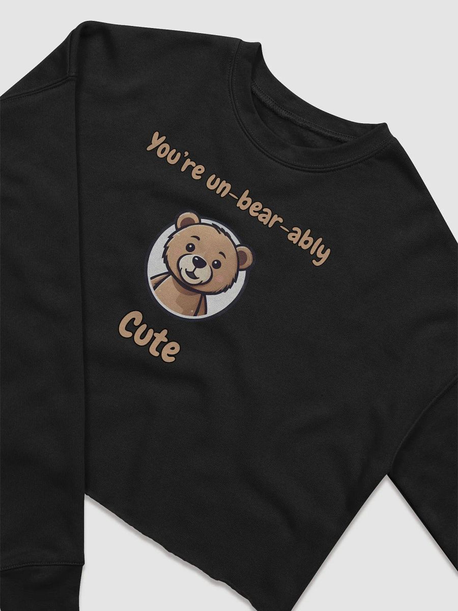 Un-Bear-Ably Cute Women's Fleece Crop Top product image (14)