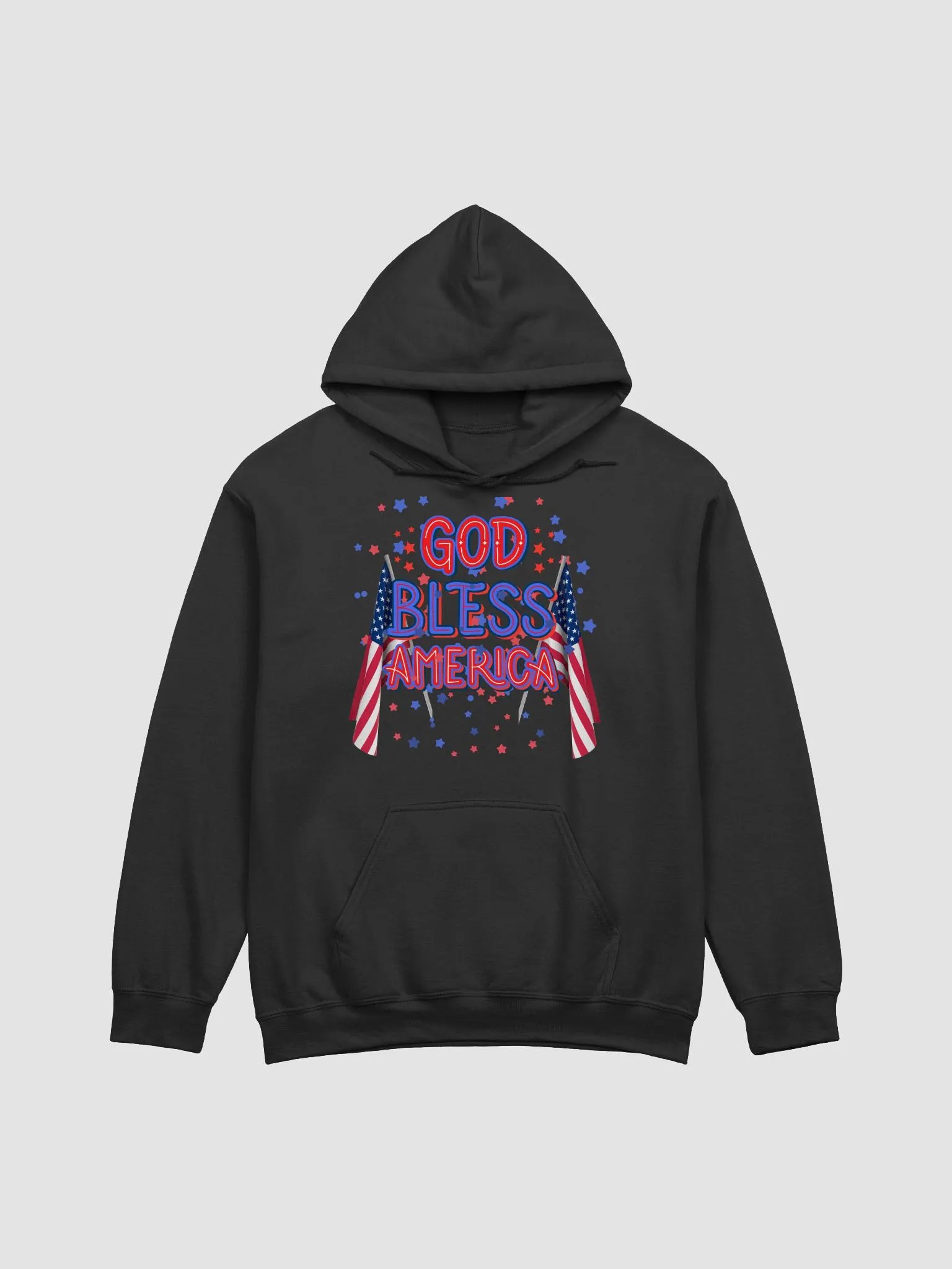 'GOD BLESS AMERICA Hoodie for mom dad sons daughters friends product image (1)