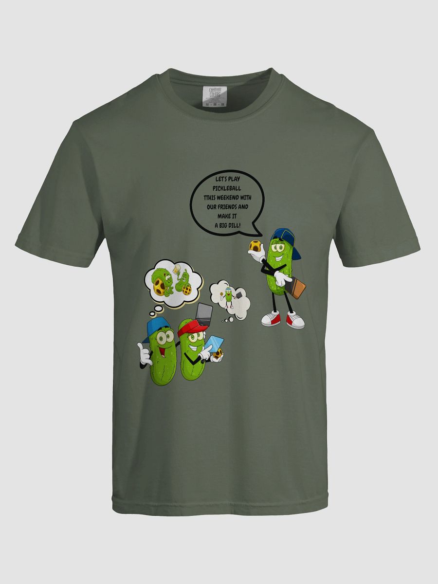 Pickleball Make It A Big Dill Heavy Cotton T-Shirt product image (65)