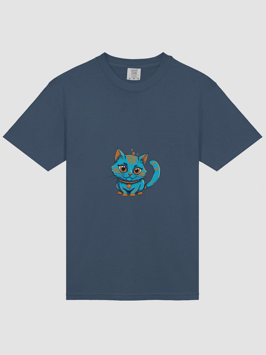 Whimsical Blue Cat Graphic Tee product image (33)