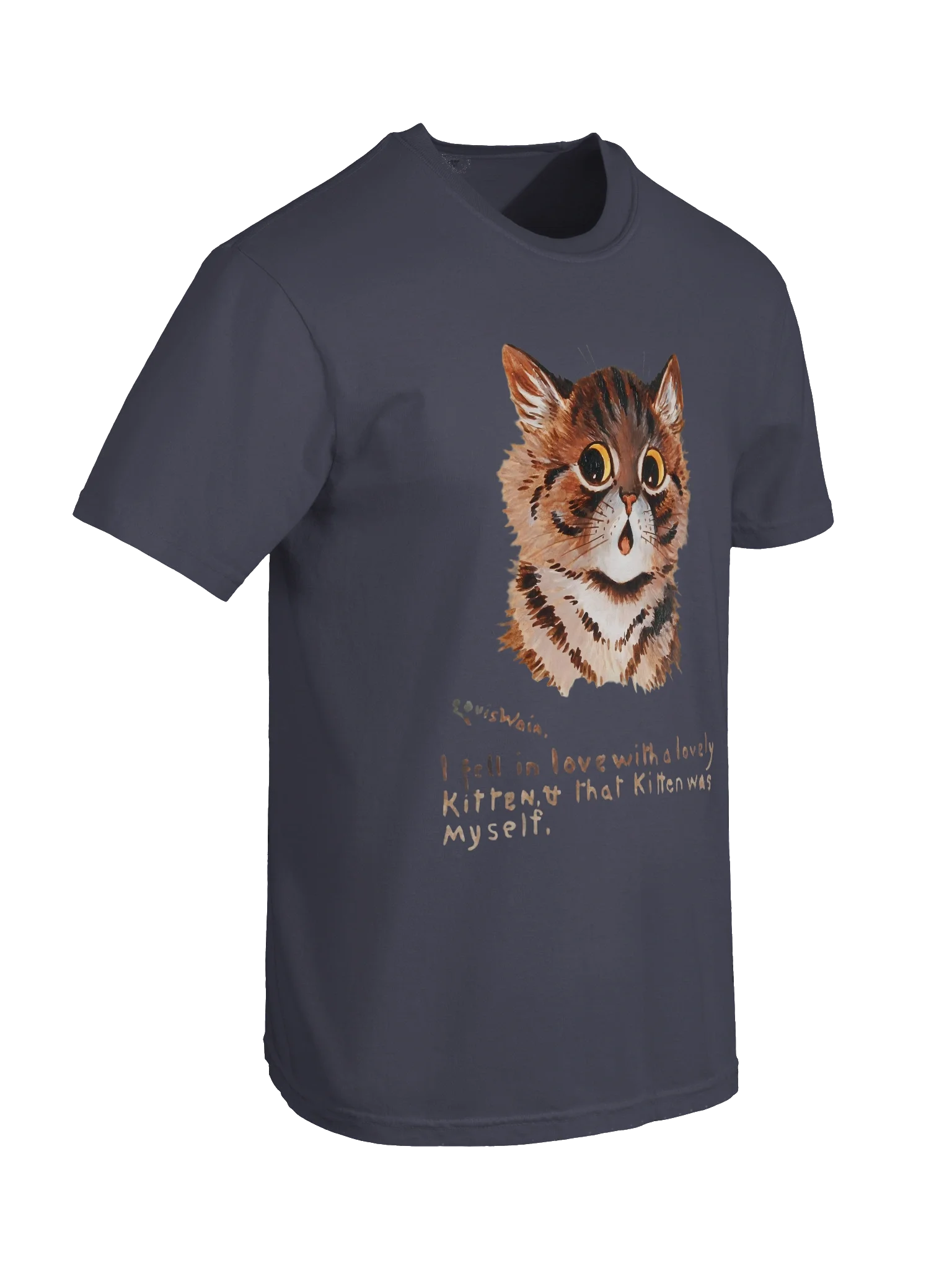 Louis Wain Cat Art T-Shirt - Relaxed Fit Heavyweight Unisex Cotton T-Shirt product image (15)