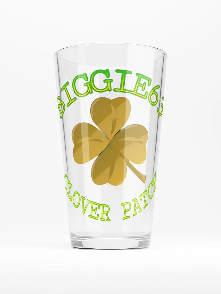 BIGGIE63 Clover Patch Shaker Pint Glass product image (1)