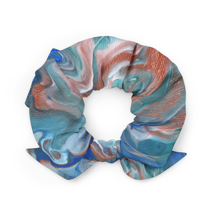 Metallic Orange Fluid Acrylic Scrunchie product image (2)
