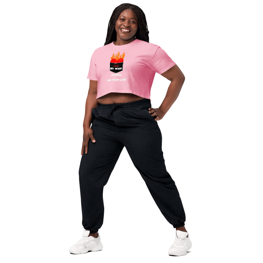 My heart on fire for your love crop top product image (10)