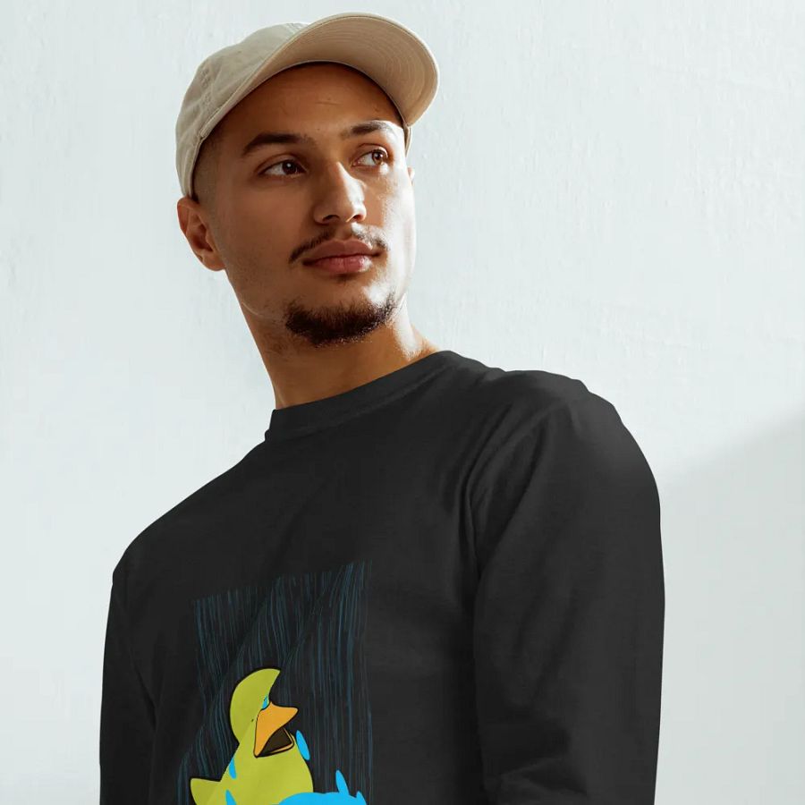 Quackers Cry Comfort Colors Unisex Garment-Dyed Heavyweight Long Sleeve Shirt product image (3)