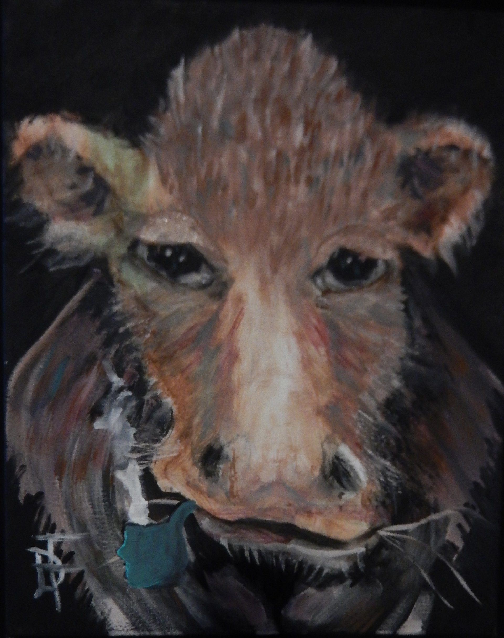 Cow with Pipe Digital Download product image (1)