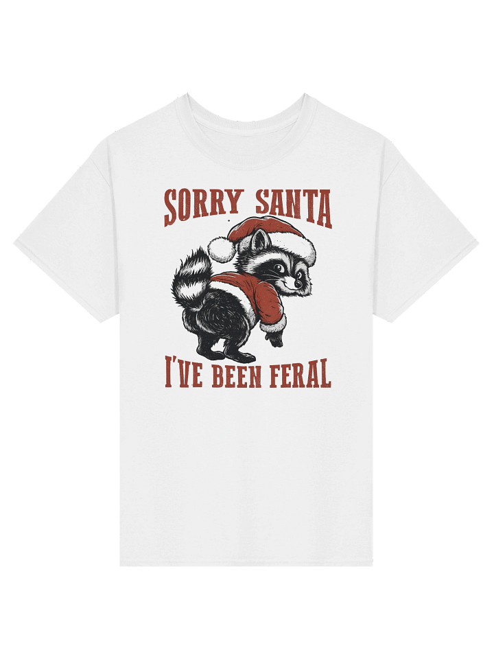 Festive Feral Raccoon Tee product image (1)
