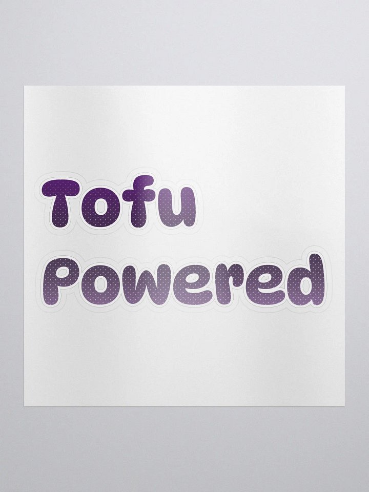 Tofu Powered Sticker product image (1)