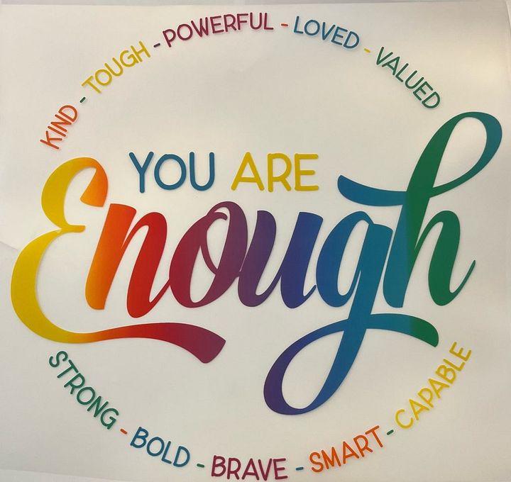 You Are Enough Printing quality shirts for adults product image (1)
