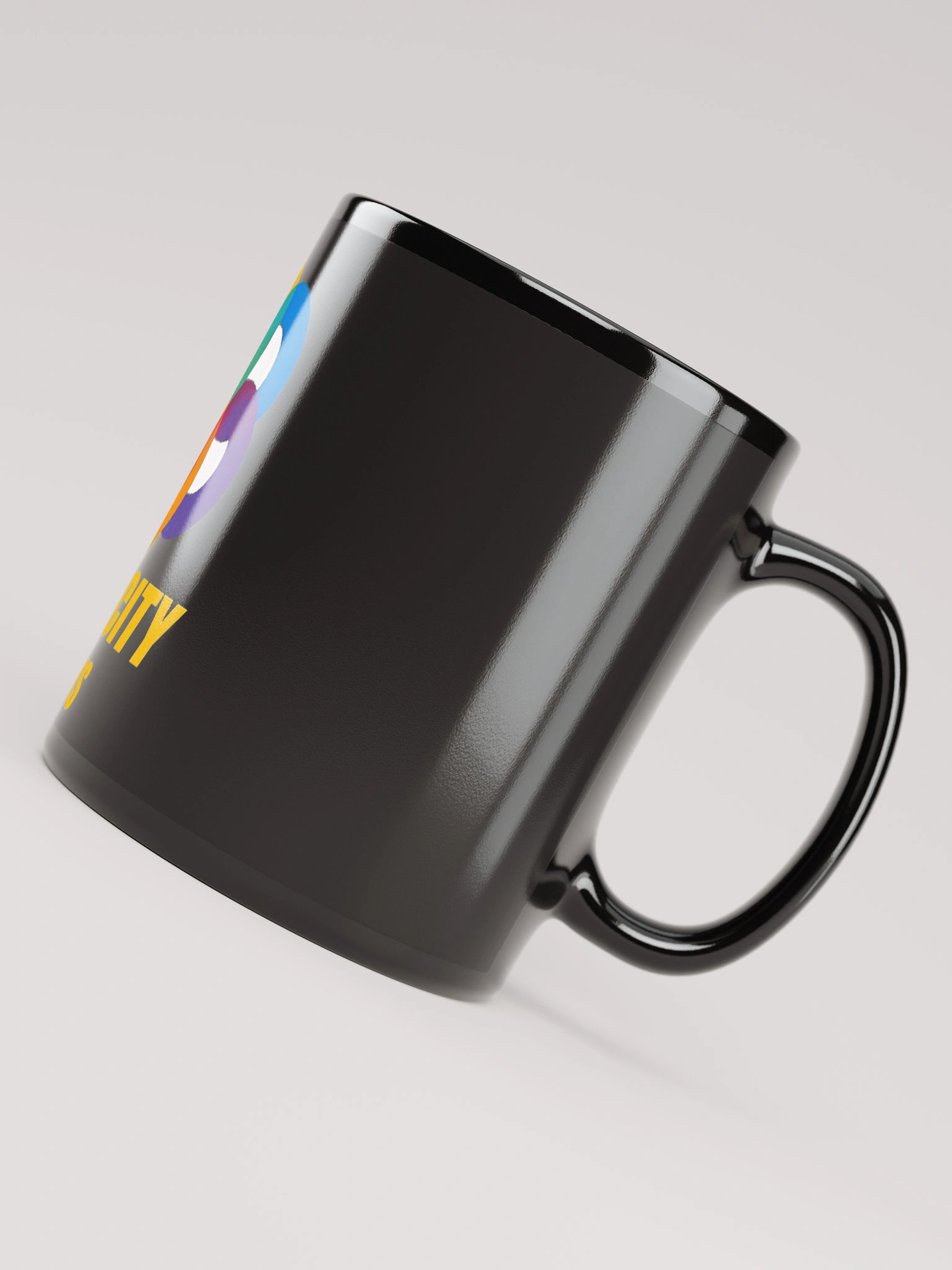 Simplicity Speaks Black Glossy Mug product image (7)