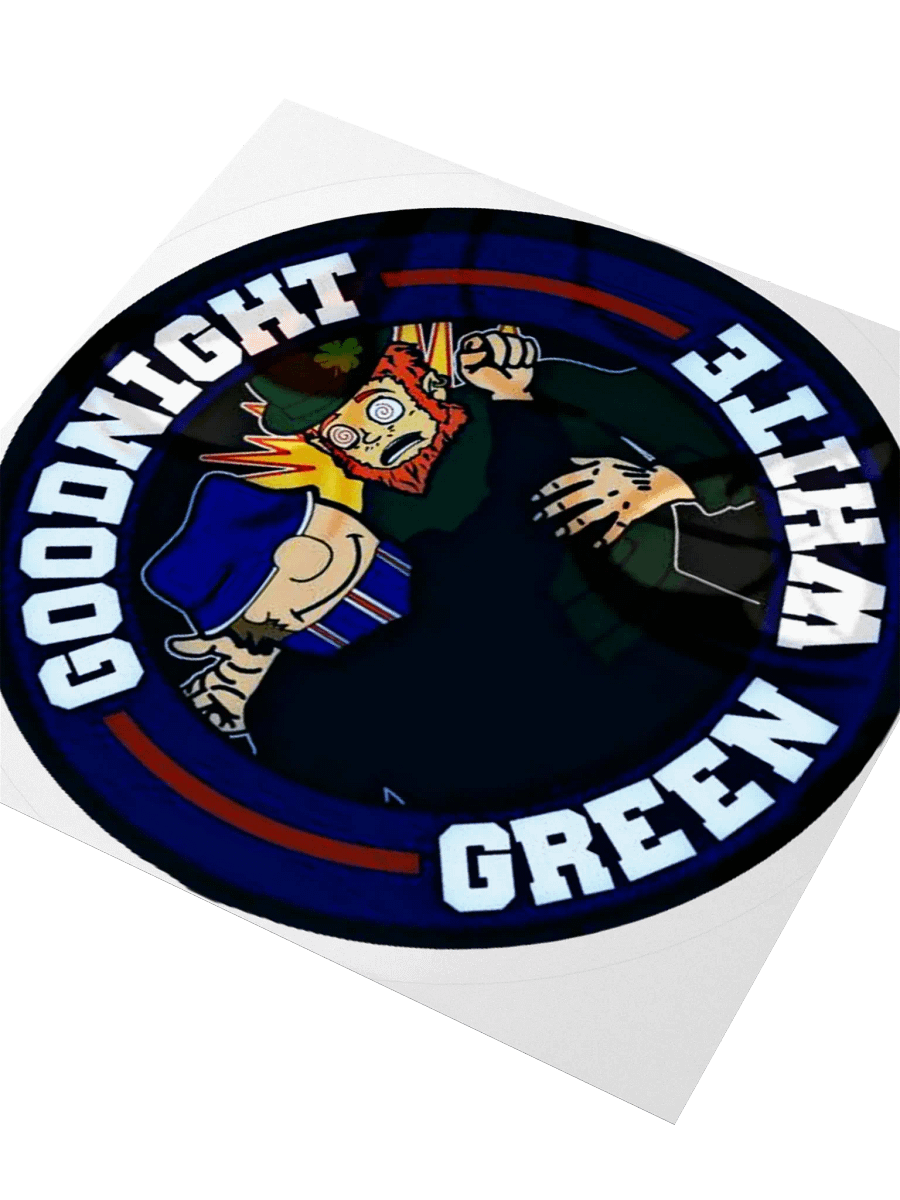 Goodnight Green White Sticker product image (7)