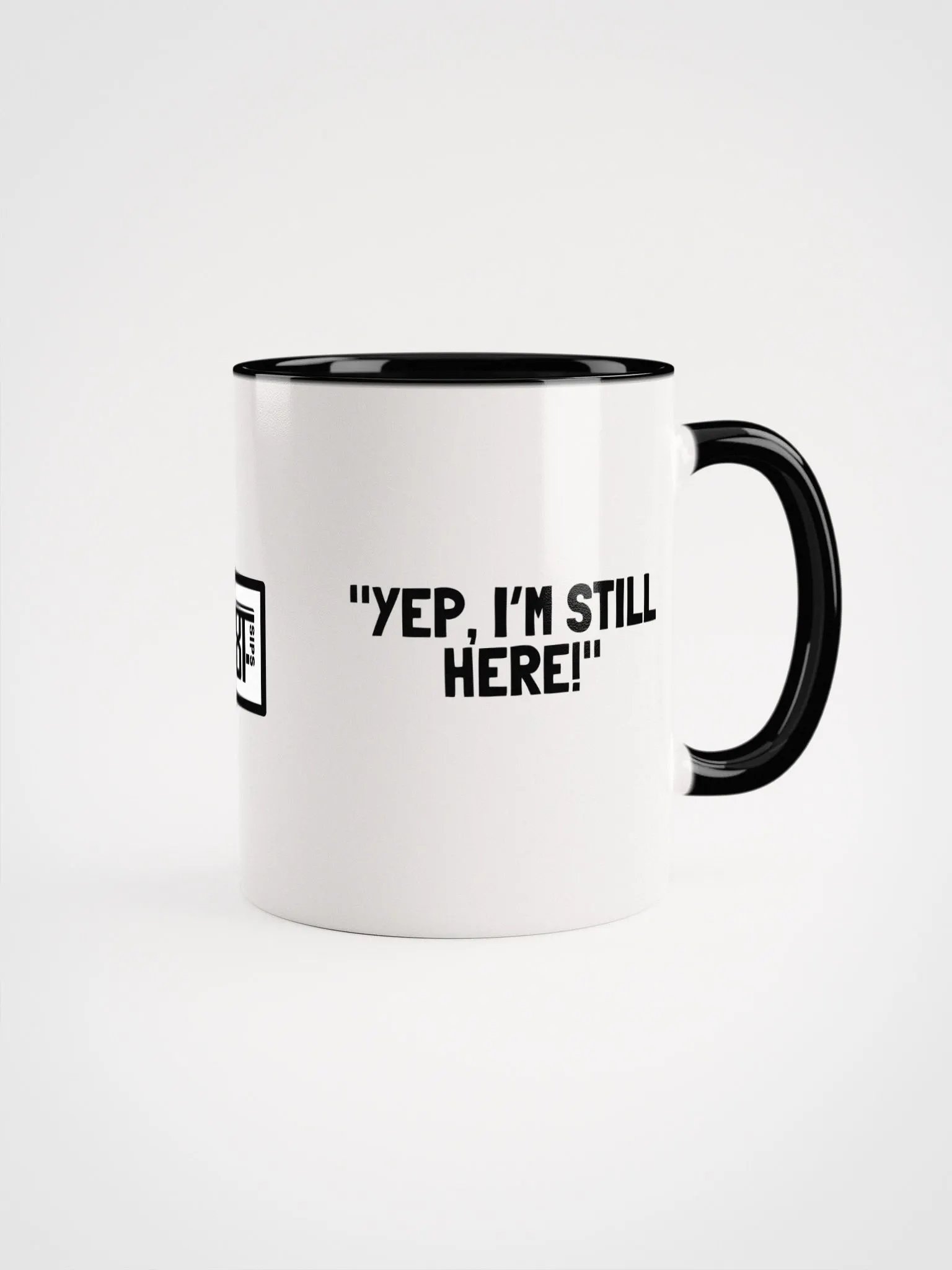 8T Sips Positive Vibes White Glossy Mug product image (1)