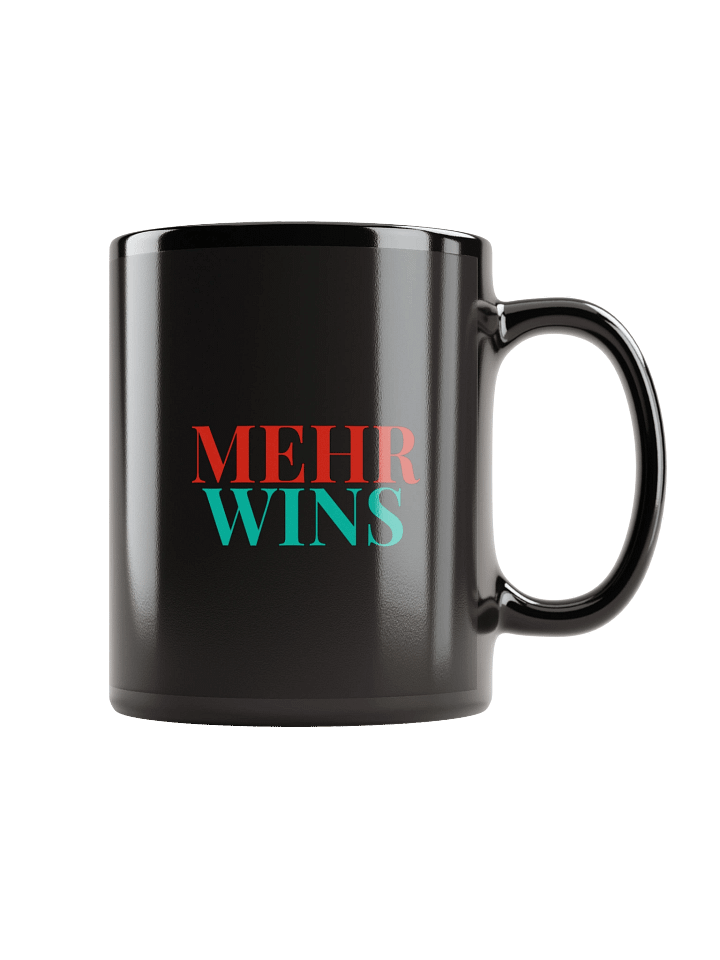 Mehr Wins Black Mug - MWC product image (1)