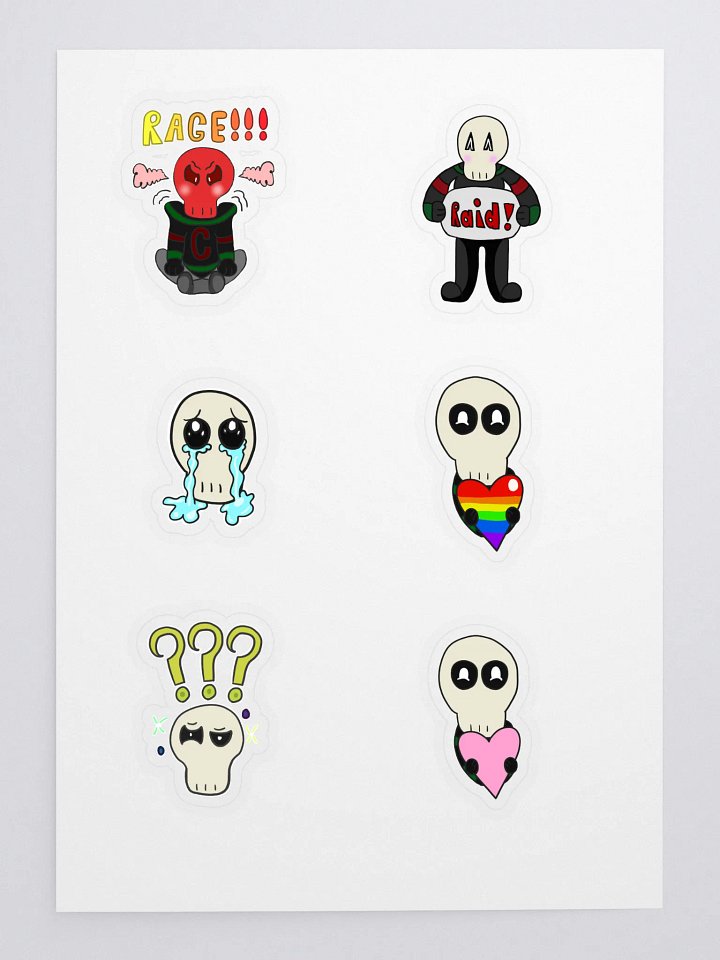 Captain Skull Stickers 4 product image (1)