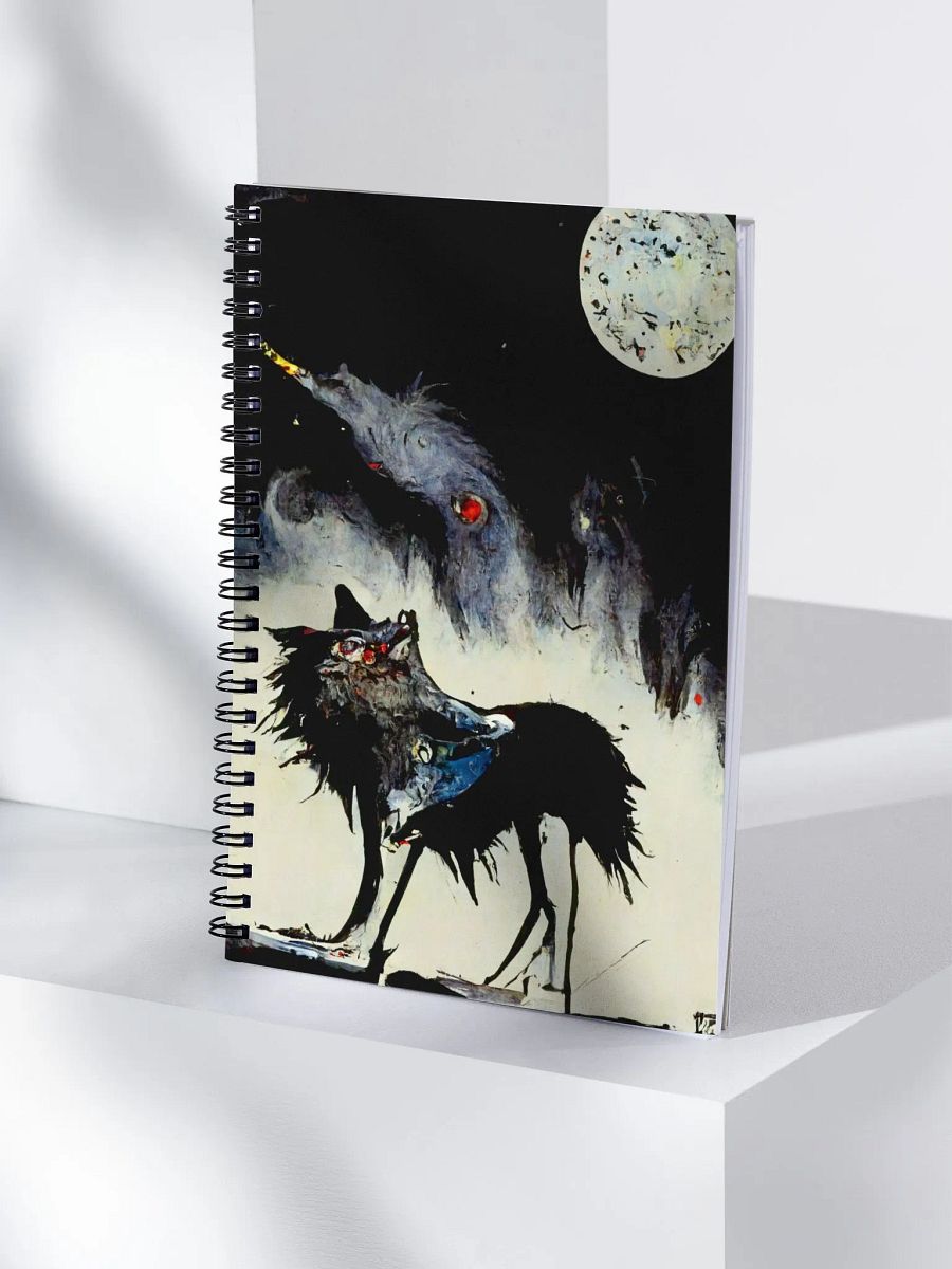 Moonlit Howl Spiral Notebook product image (4)