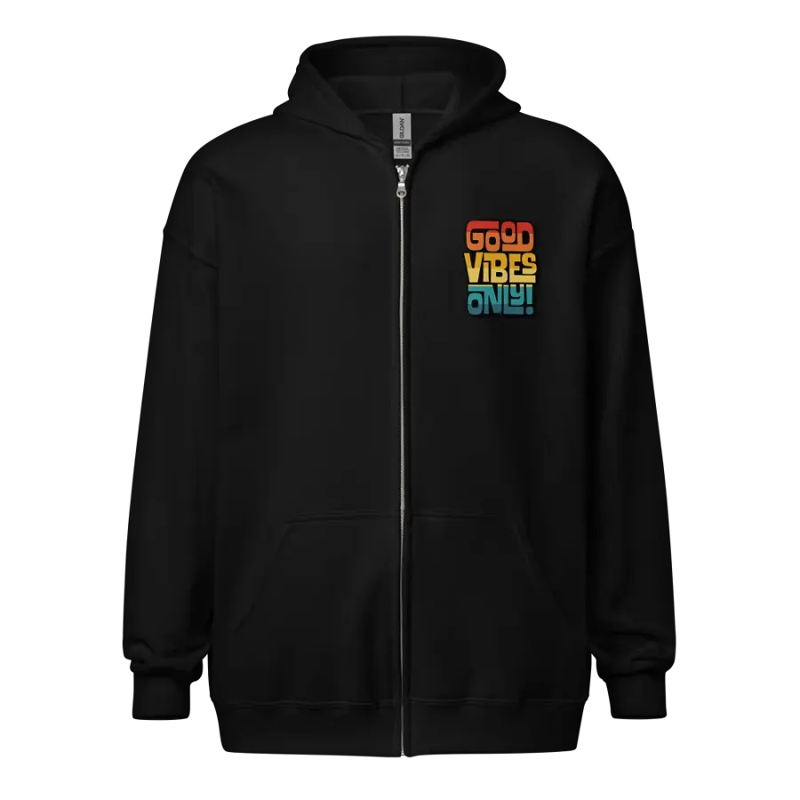Good Vibes Only Vintage Sunset Zip Hoodie product image (1)