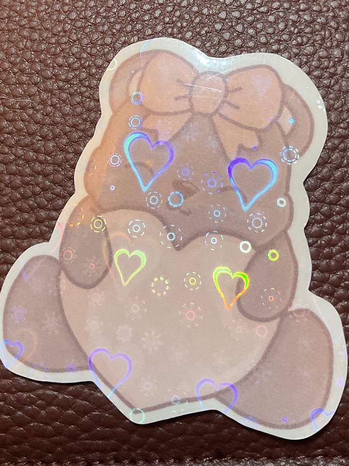 Kawaii Bear love Sticker product image (1)