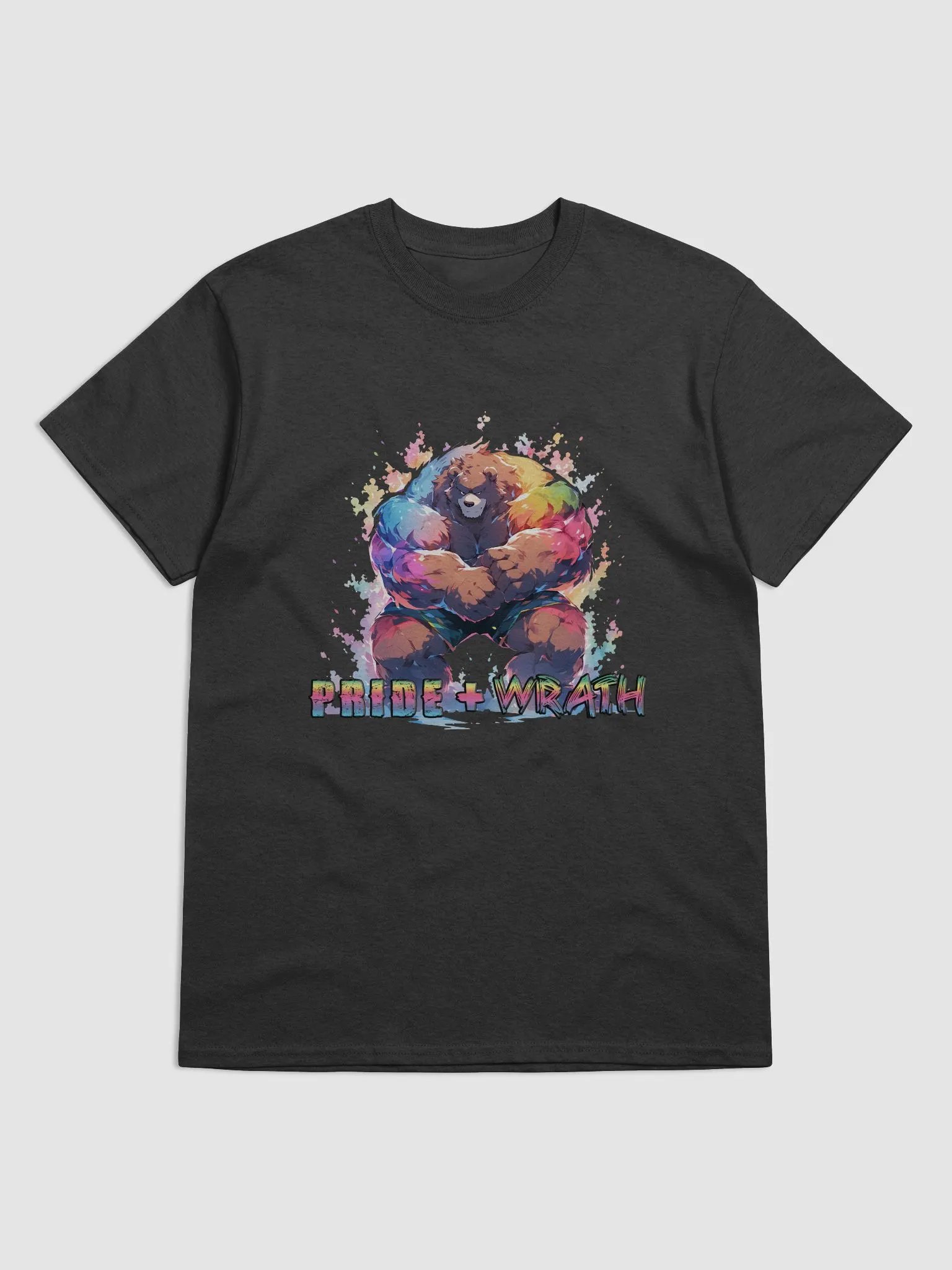Pride+Wrath - Buff Bear - Dark Color T-shirt product image (1)