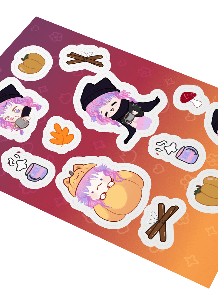autumn f0x sticker sheet product image (2)