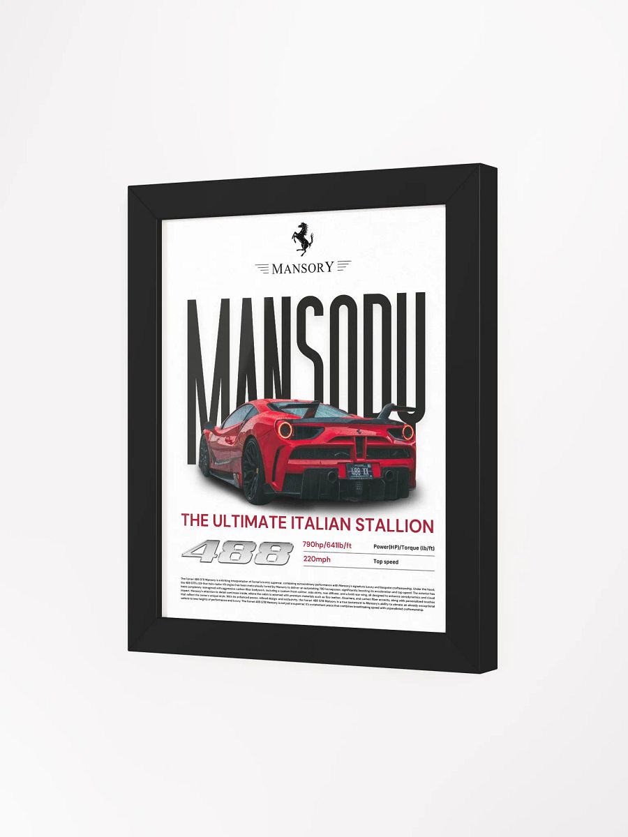FERRARI 488 MANSORY FRAMED POSTER product image (30)