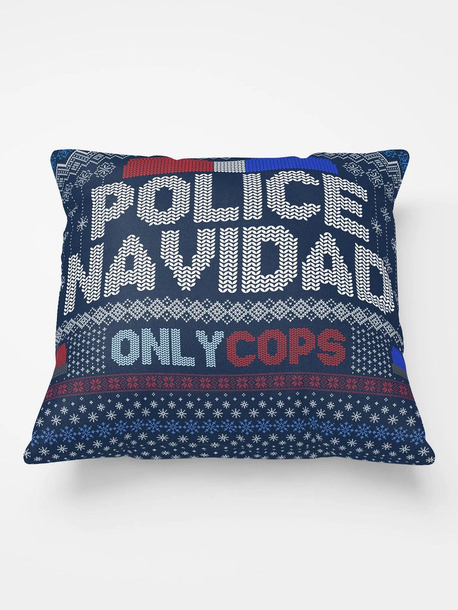 Police Navidad Pillow product image (1)