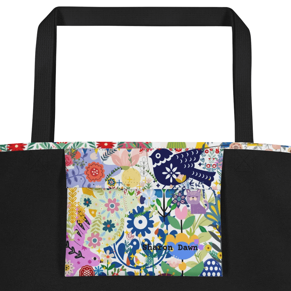 Whimsical Garden Mosaic Tote product image (2)