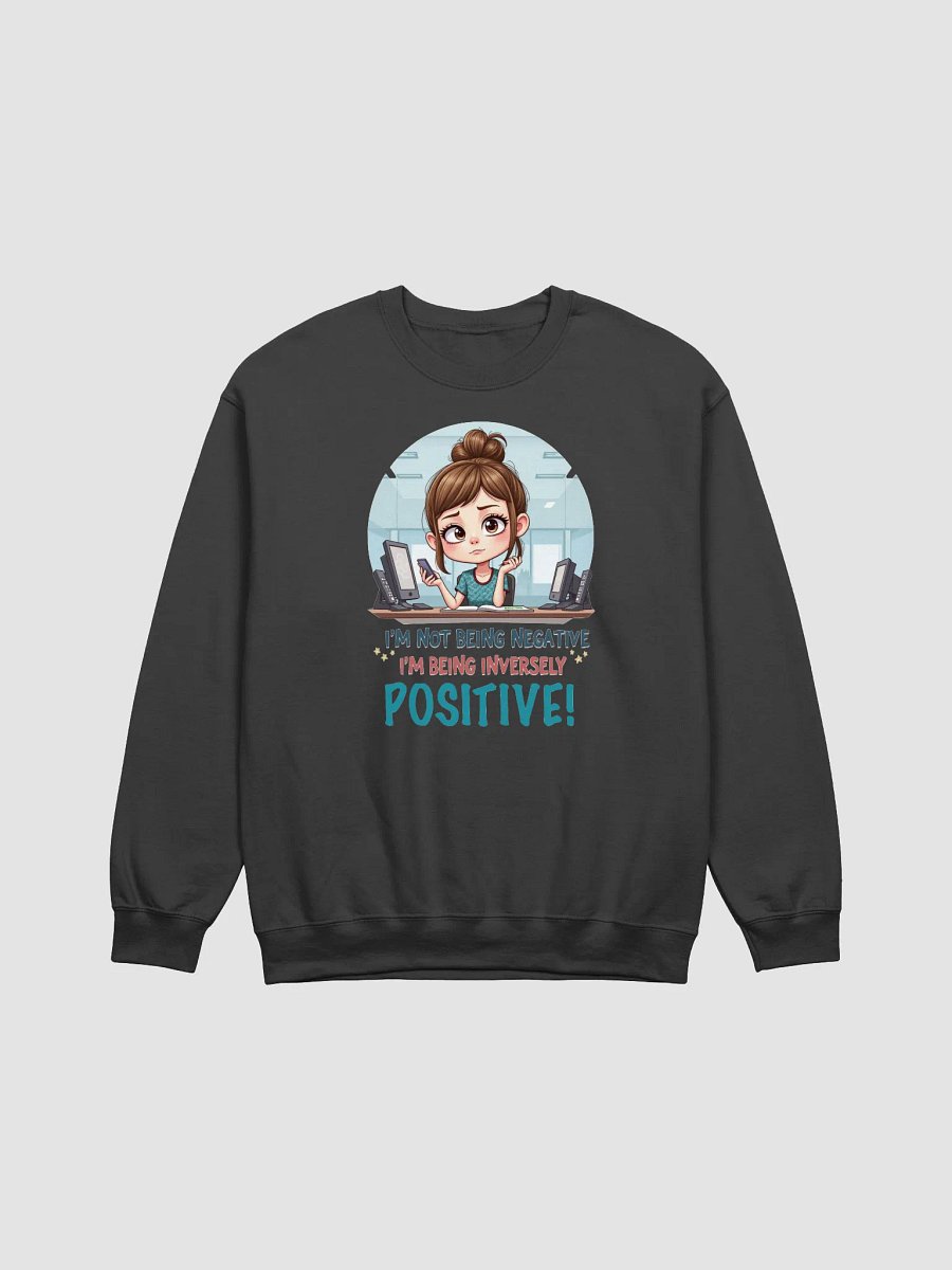 Inverse Positivity Cartoon Crewneck Sweatshirt product image (3)