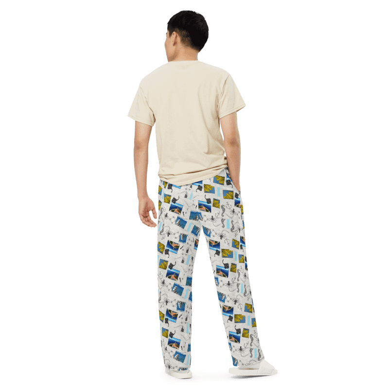 Sea style (photoshop by Dina R.) - Wide-Leg Pants product image (5)