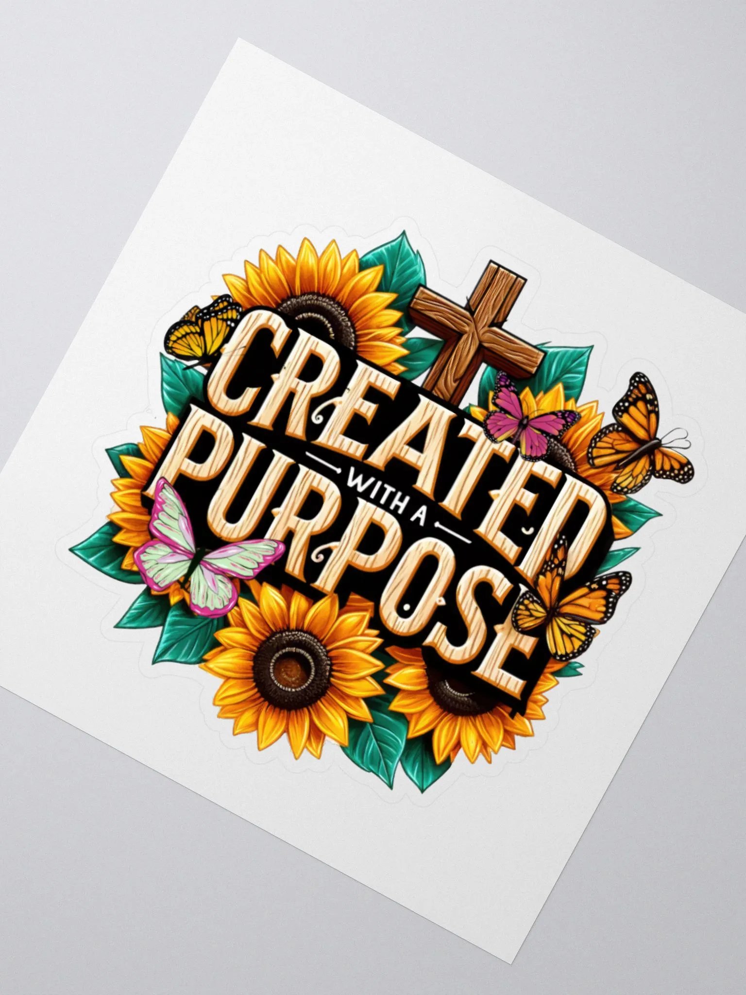 Created With a Purpose Sticker product image (2)