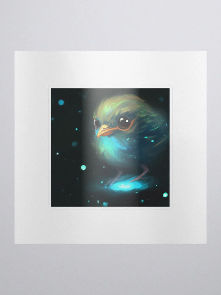 Cute Galactic Bird Sigma Sticker product image (1)