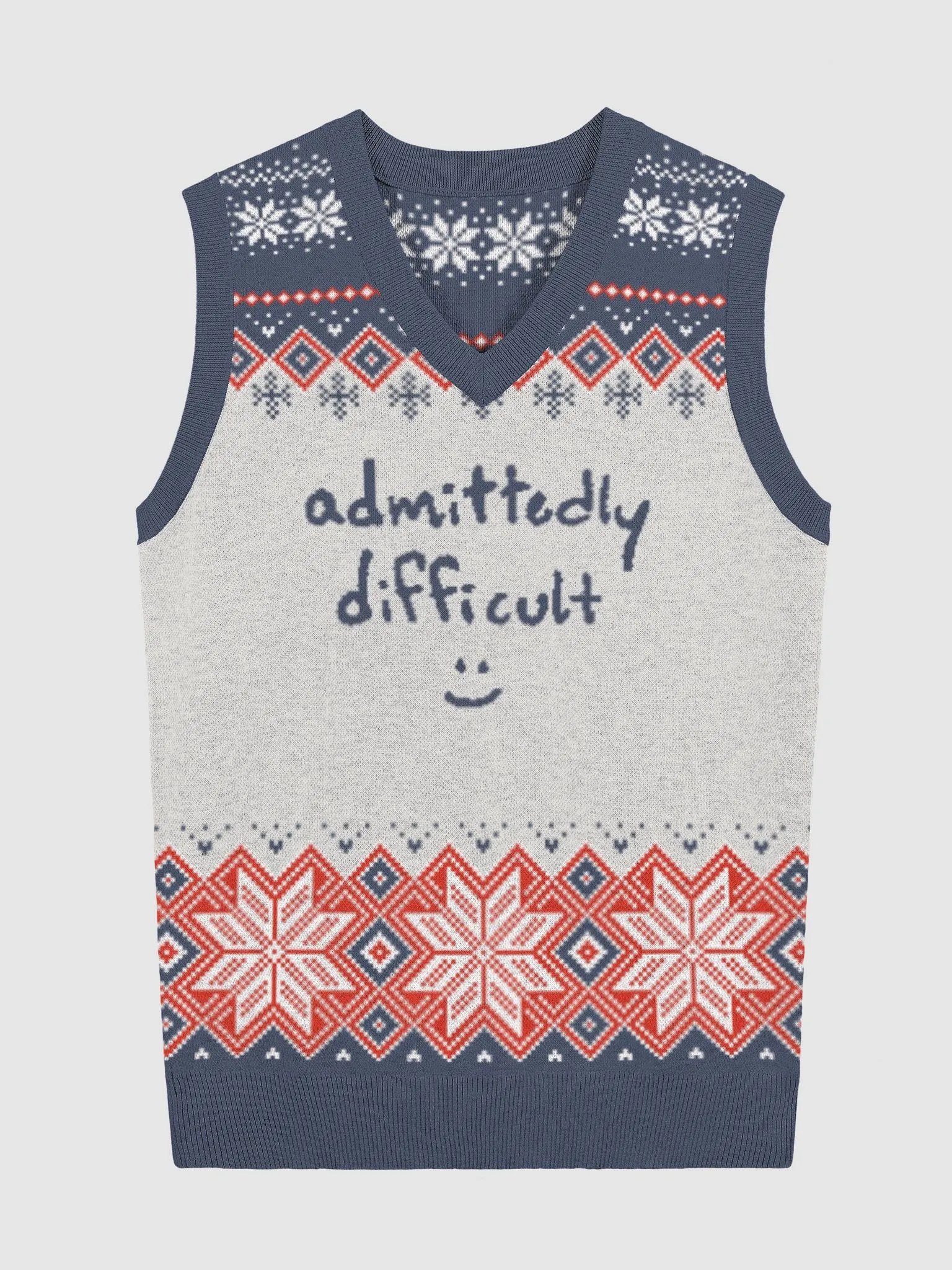 admittedly difficult (holiday 2) knitwear vest product image (5)
