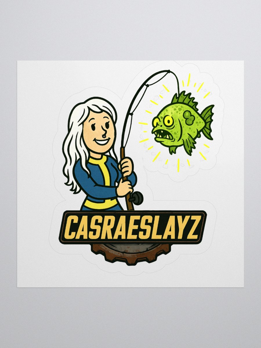 CasRae Fallout Fishing Sticker product image (1)