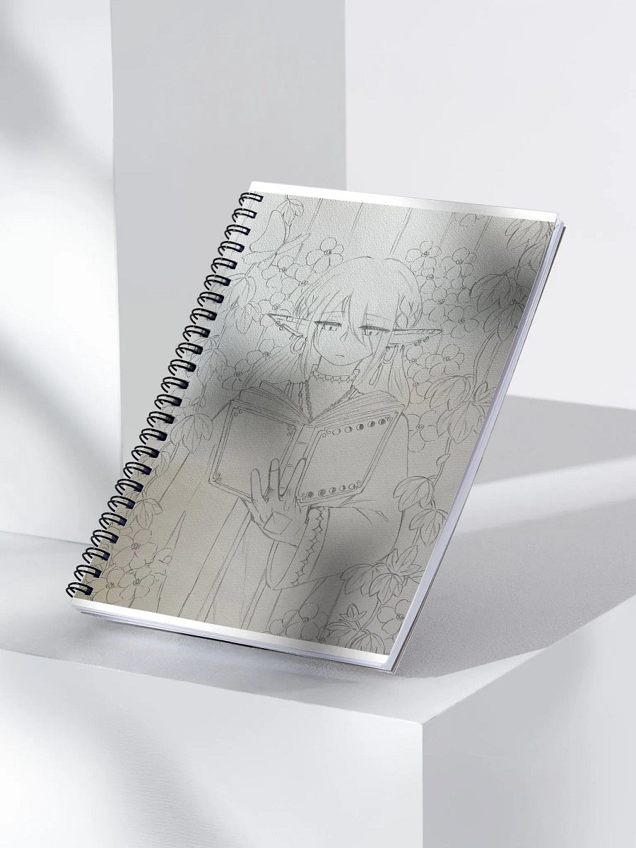 Elf and Skeleton Flowers (line art) - Notebook product image (4)