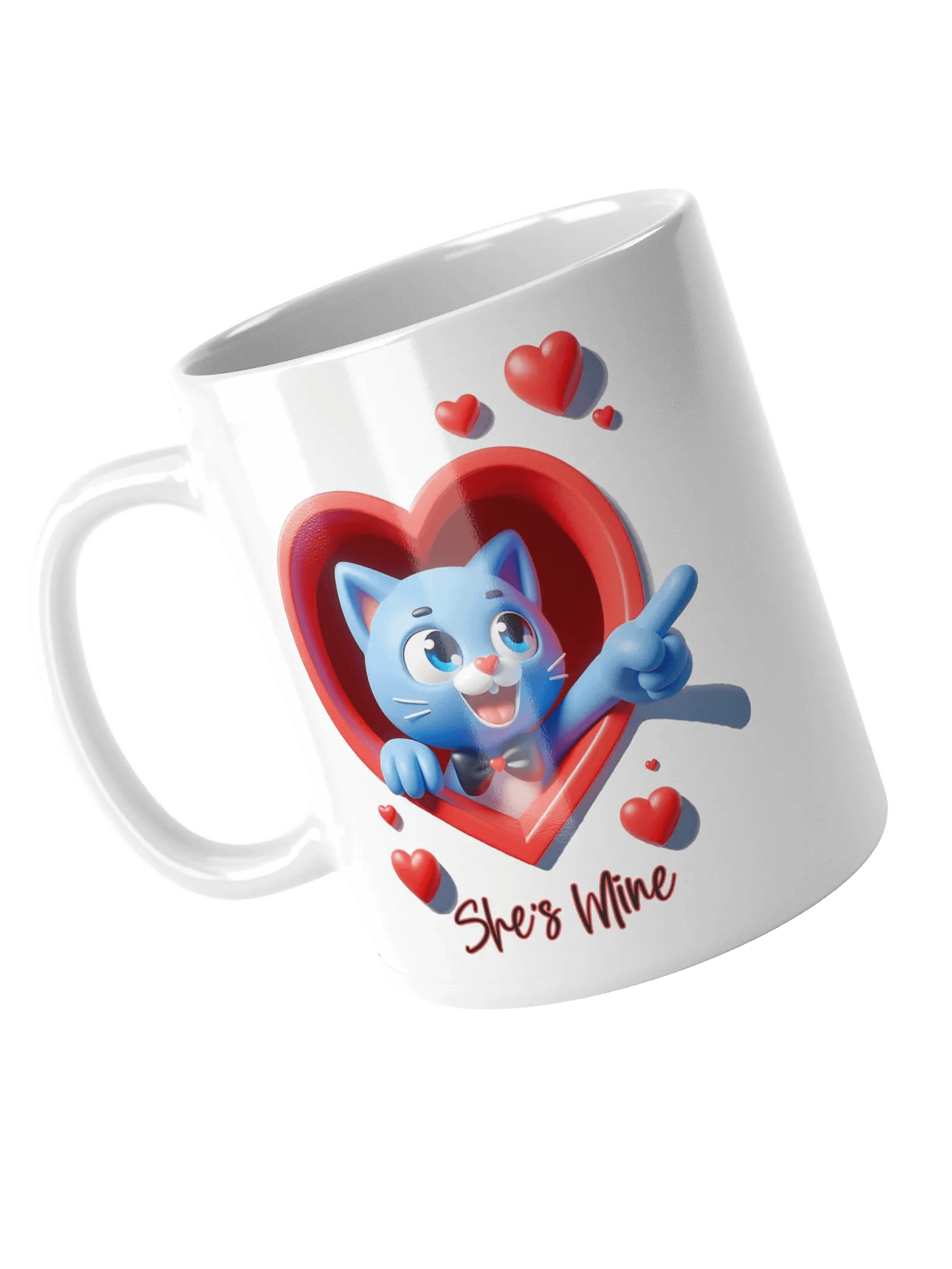 Adorable Cat Love Mug -She's Mine! product image (9)