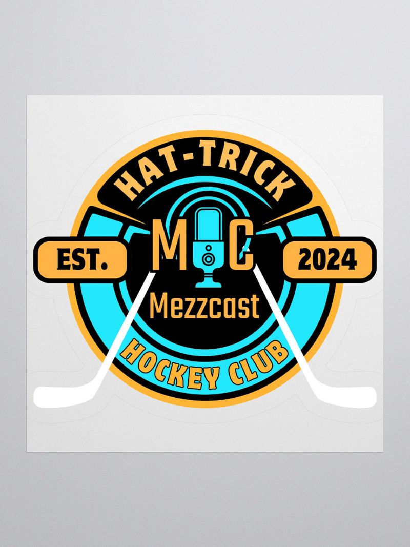 Mezzcast Hat-Trick Hockey Club Sticker