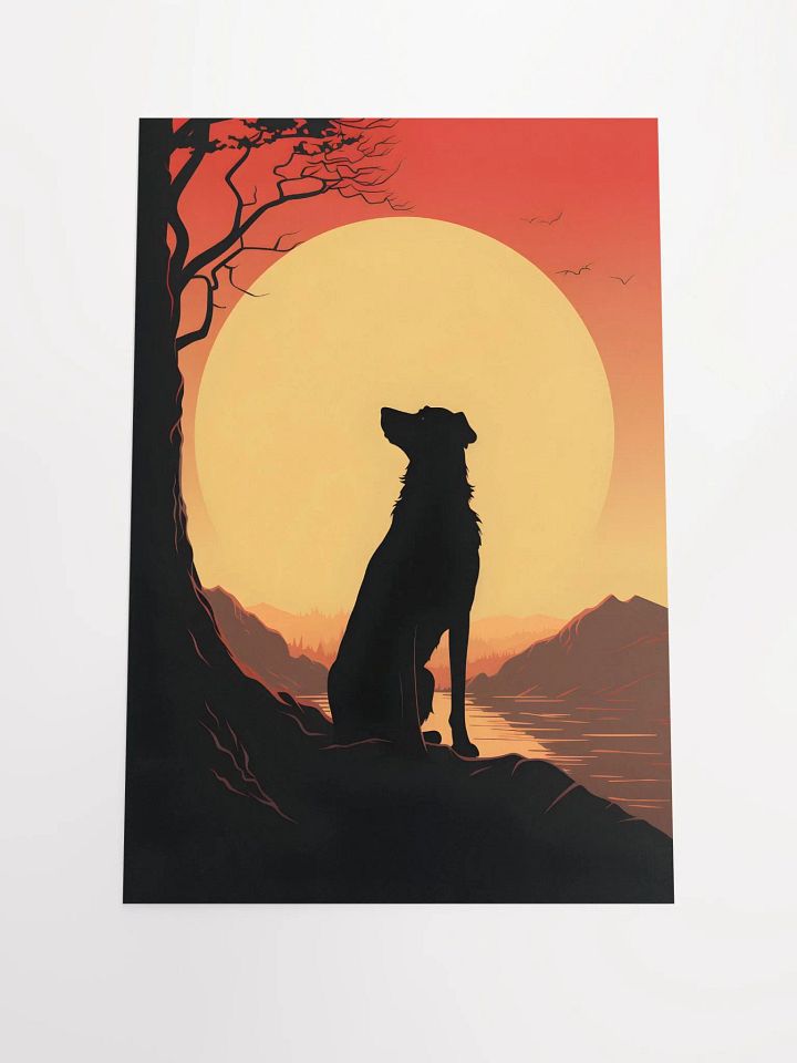 Dog Silhouette Poster product image (1)